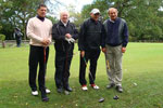 Sunderland team (L-R) John McPhail, Micky Horswill, Cec Irwin, Dick Malone